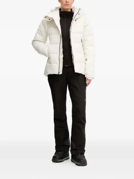 Geacă The North Face cu glugă alb