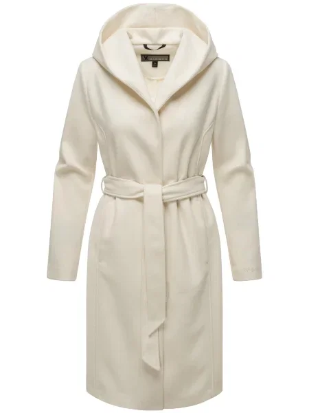 MARIKOO Palton de primăvară-toamnă Kailii alb