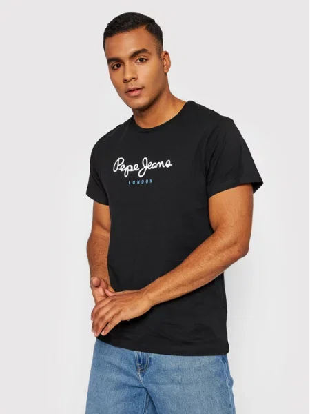 Pepe Jeans T-Shirt Eggo μαύρο