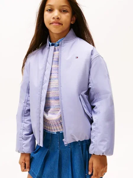 Tommy Hilfiger Dječja jakna ljubičasta