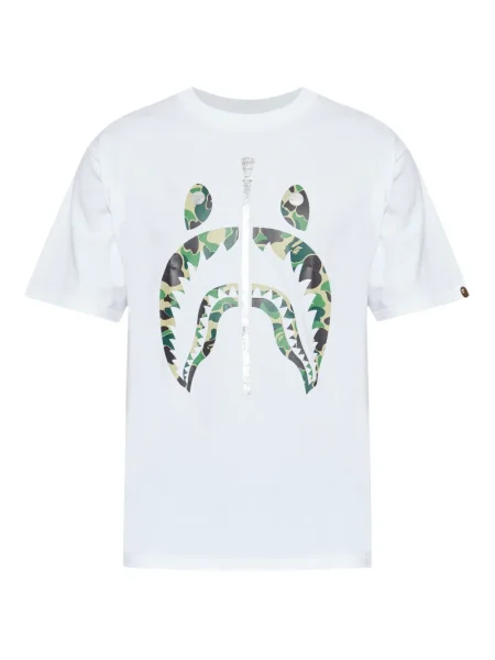 Tricou A Bathing Ape® cu imagine alb
