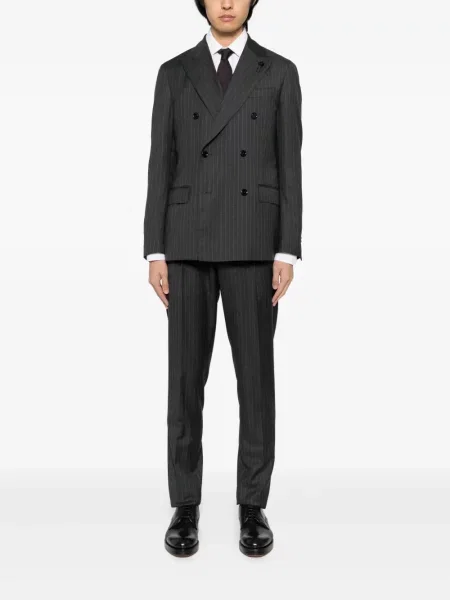 Costum Lardini cu dungi de costum gri