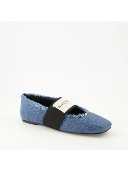 Balerinki Givenchy niebieskie