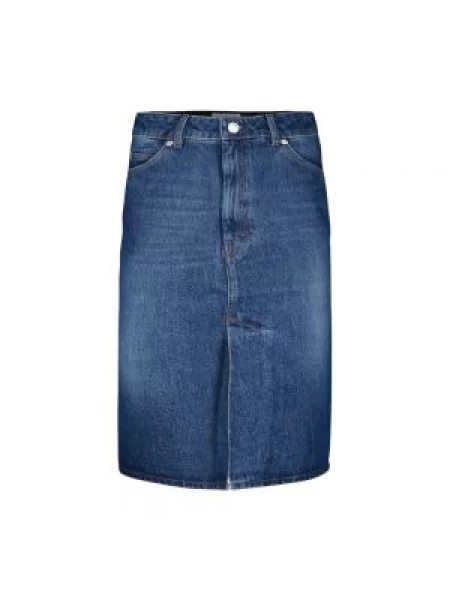 Osłona spódnica jeansowa Ami Paris do kolan niebieska