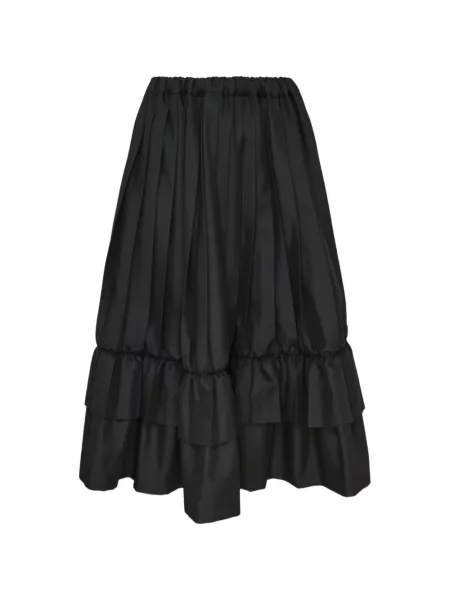 Fustă midi Comme Des Garçons Tao cu volane negru