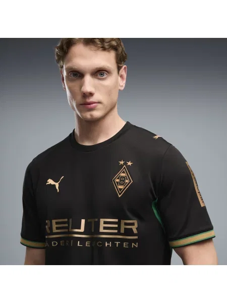 PUMA koszulka wyjazdowa Borussia Mönchengladbach Odzież S czarny