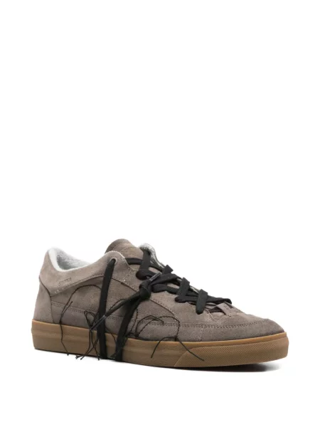 Fűzős csipkés sneaker Santha barna