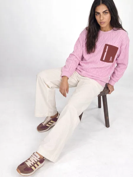 Hanorac din fleece Rip Curl din fleece roz