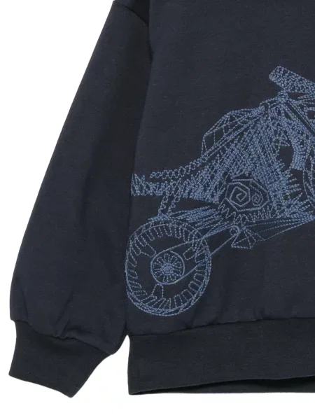 Bluza z kapturem dziecięca Il Gufo niebieska