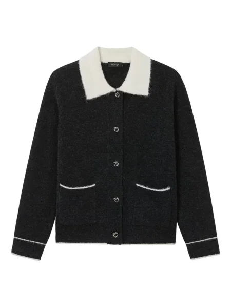 Kołnierzykowy kardigan Tout A Coup szary