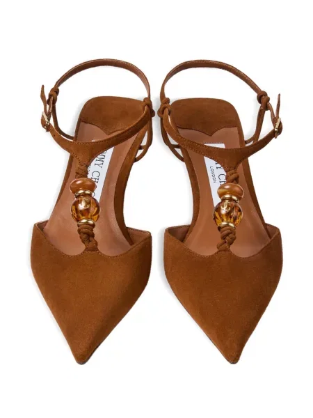 Pantofi cu toc Jimmy Choo maro