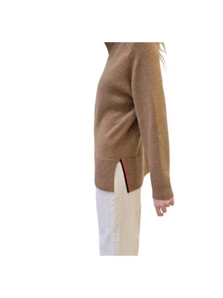 Sweter Paul Smith wełniany brązowy