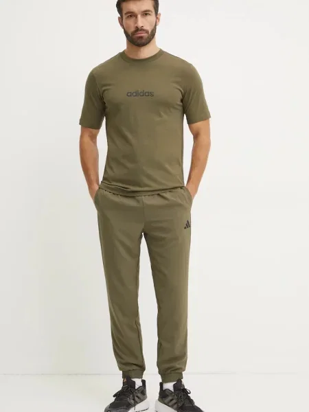 ADIDAS SPORTSWEAR Funkčné tričko Essentials olivová / čierna zelená