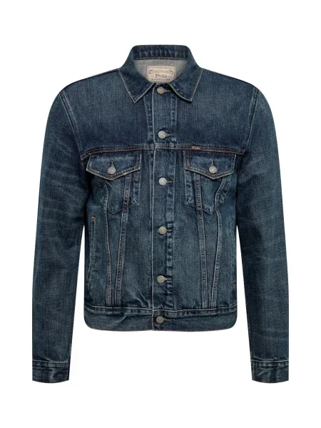Polo Ralph Lauren Prechodná bunda modrá denim