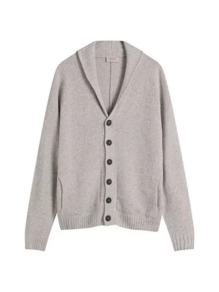 Sweter John Smedley z kaszmiru z szalowym kołnierzem