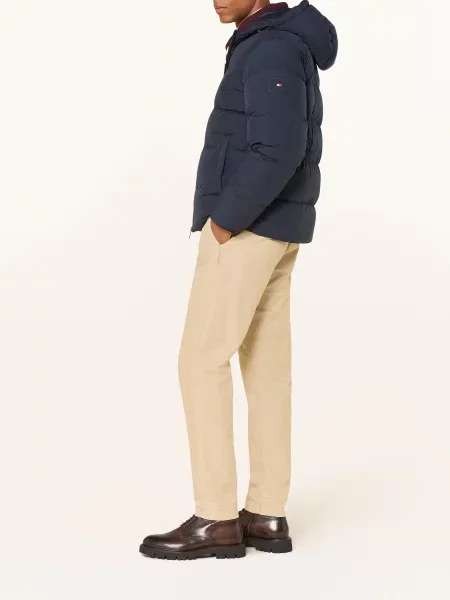 Tommy Hilfiger Péřová Bunda tmavě modrá