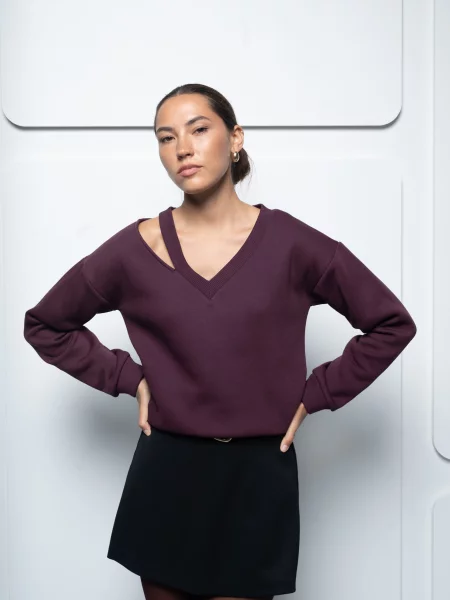 Світшот VMMA бавовна/поліестер бордовий