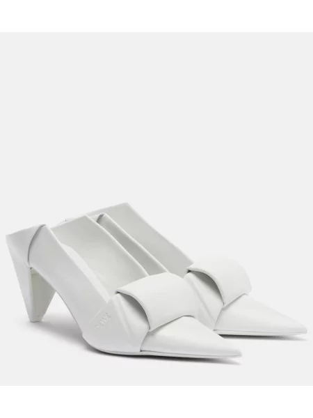 Usnjene mules Loewe bela