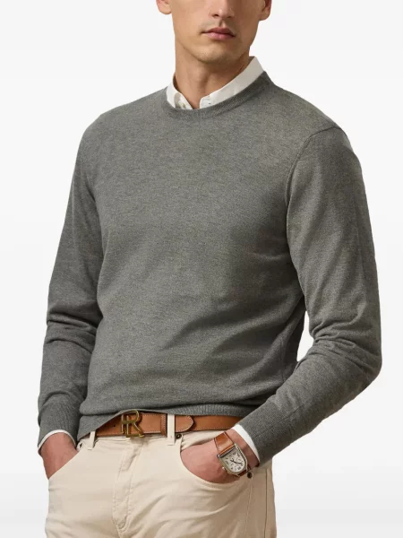 Pulover Ralph Lauren Purple Label din cașmir gri