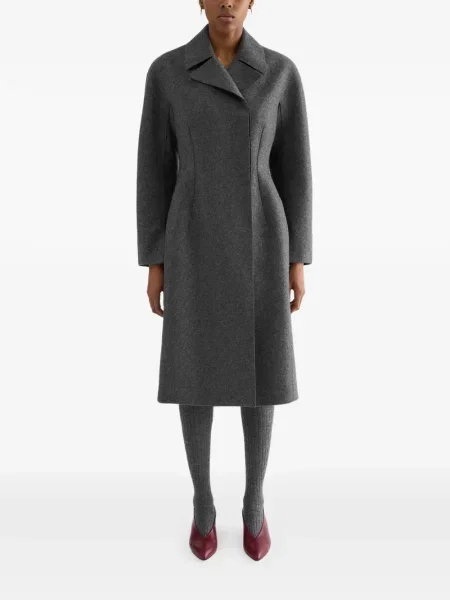 Lung palton Jil Sander gri