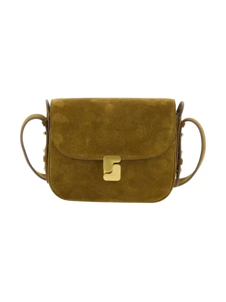 Torebka crossbody Soeur zamszowa brązowa