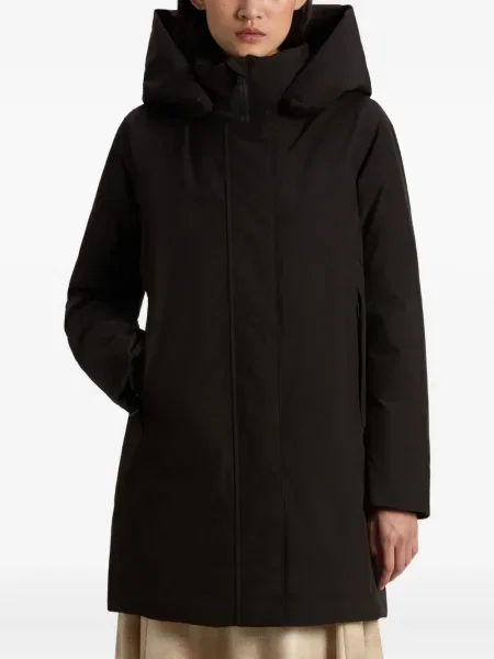 Geacă parka Woolrich cu glugă negru