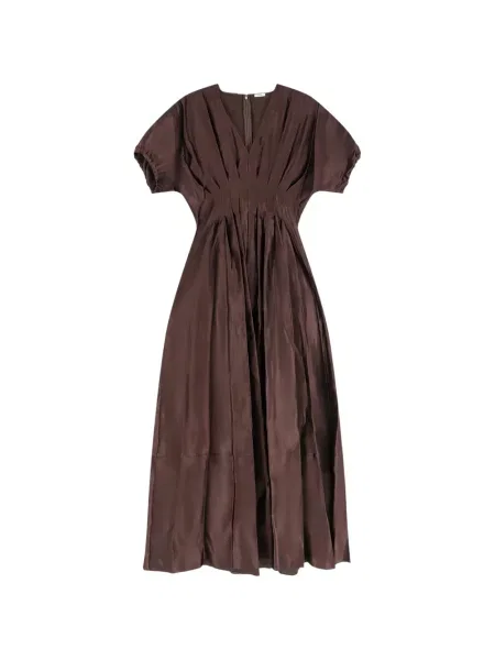 Rochie maxi Joseph cu decolteu în V maro