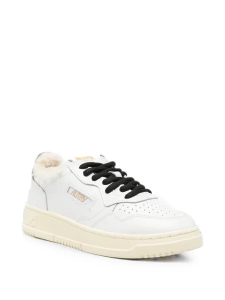 Sneakerși Autry cu imagine cu model leopard alb
