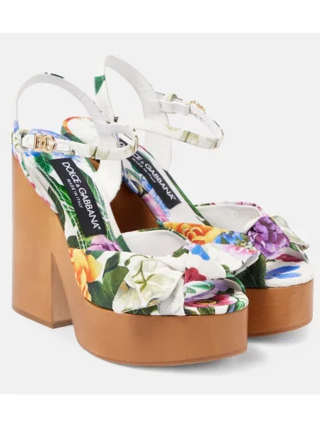 Sandale Dolce&gabbana cu model floral cu imagine