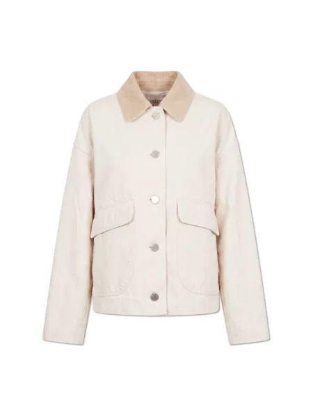 Kurtka jeansowa Rag & Bone beżowa