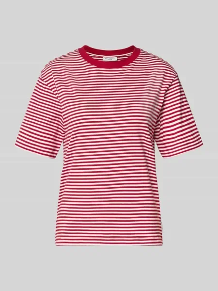 Męski t-shirt o kroju regular fit z czystej bawełny Marc O'polo Denim czerwona