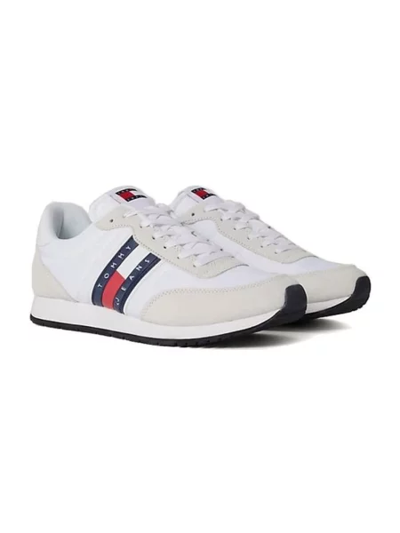 Trampki Tommy Jeans skórzane białe