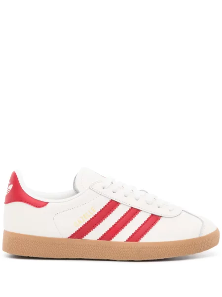 Klapki Adidas z otwartą piętą w paski skórzane zielone