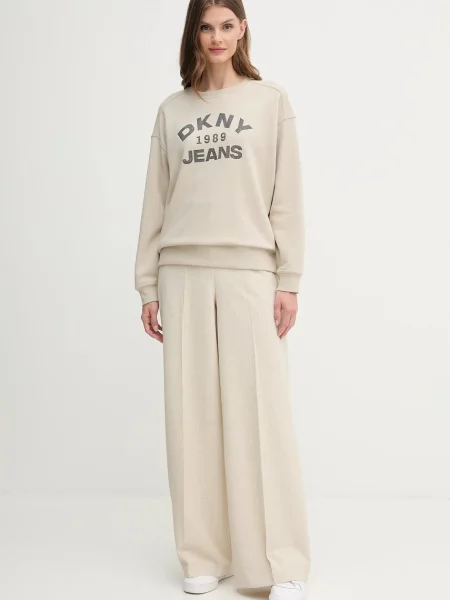 Свитер Dkny с аппликацией бежевый