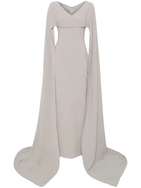 Rochie maxi Solace London de costum gri