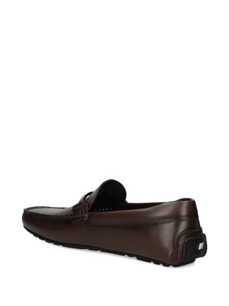 Pantofi loafer Boss din piele maro