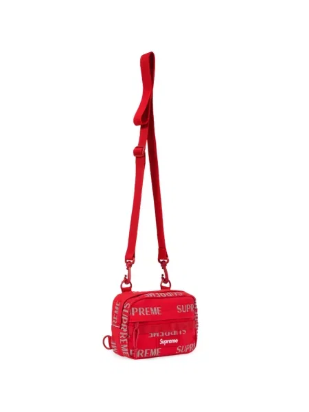 Crossbody torba Supreme s autogramom crvena
