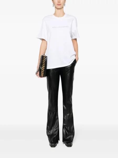 Raštuotas marškinėliai Stella Mccartney balta