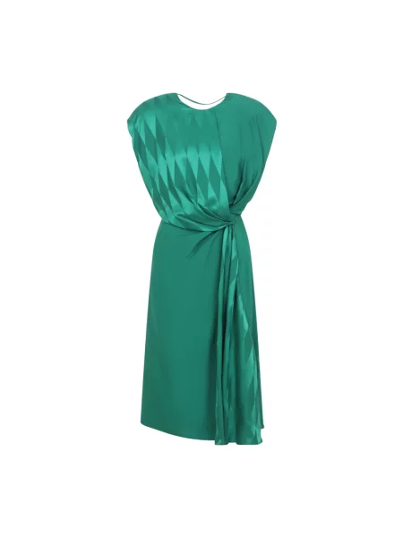 Sukienka koktajlowa Versace zielona