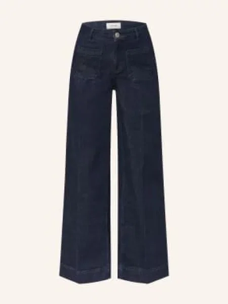 Opus Dżinsy Z Szerokimi Nogawkami Miva blau niebieskie