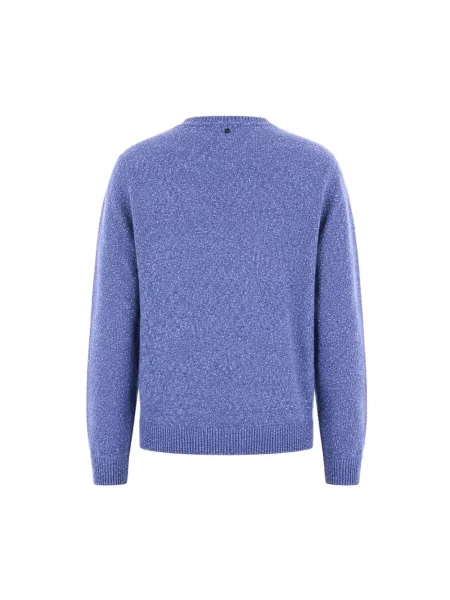 Sweter Dondup z kaszmiru fioletowy