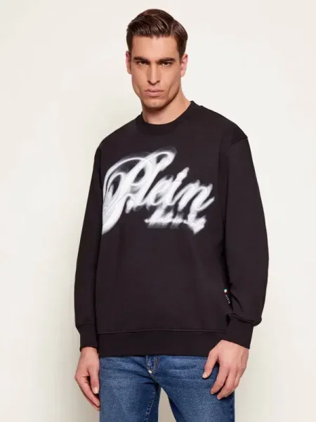 Philipp Plein Hanorac Blur Signature negru