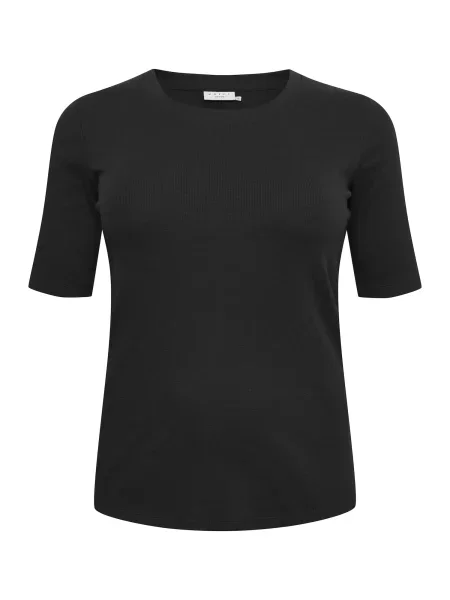 KAFFE CURVE Tricou carina' negru
