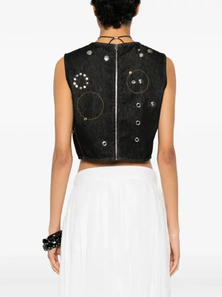 Top Chloé negru