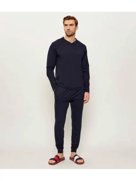 BOSS BLACK Pijama Energetic | mercerizat negru