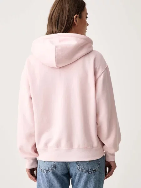 Levi's bluza z kapturem z bawełną EVERYDAY HOODIE różowa