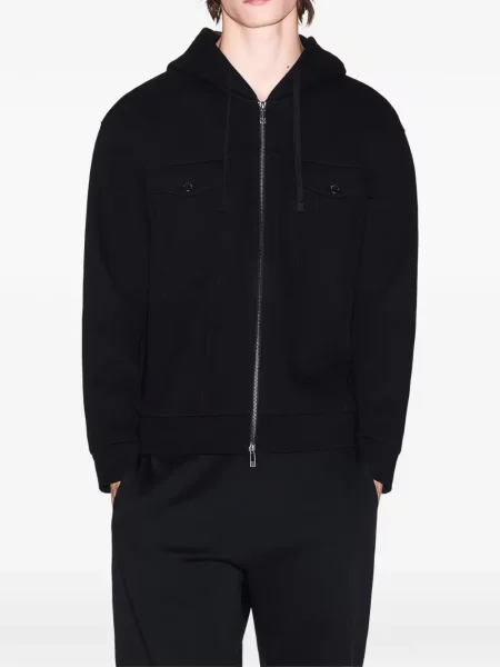 Hanorac cu glugă Armani Exchange negru