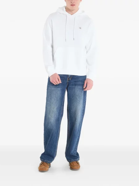 Είδος υφάσματος hoodie Calvin Klein λευκό