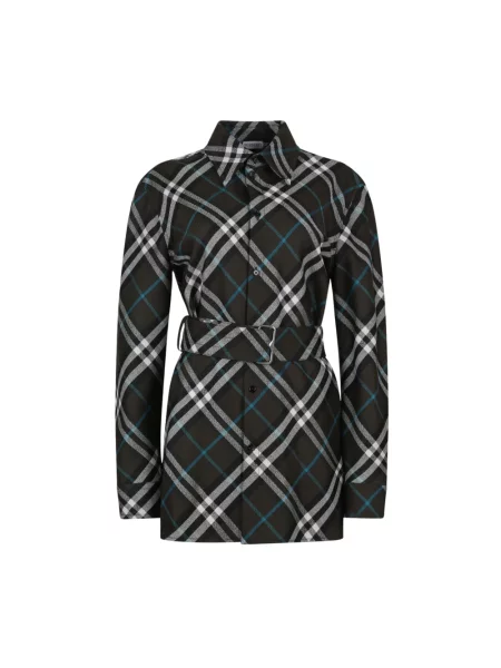 Koszula Burberry w kratkę czarna