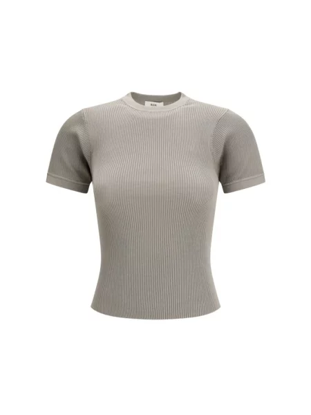 Sweter Rier z krótkim rękawem beżowy